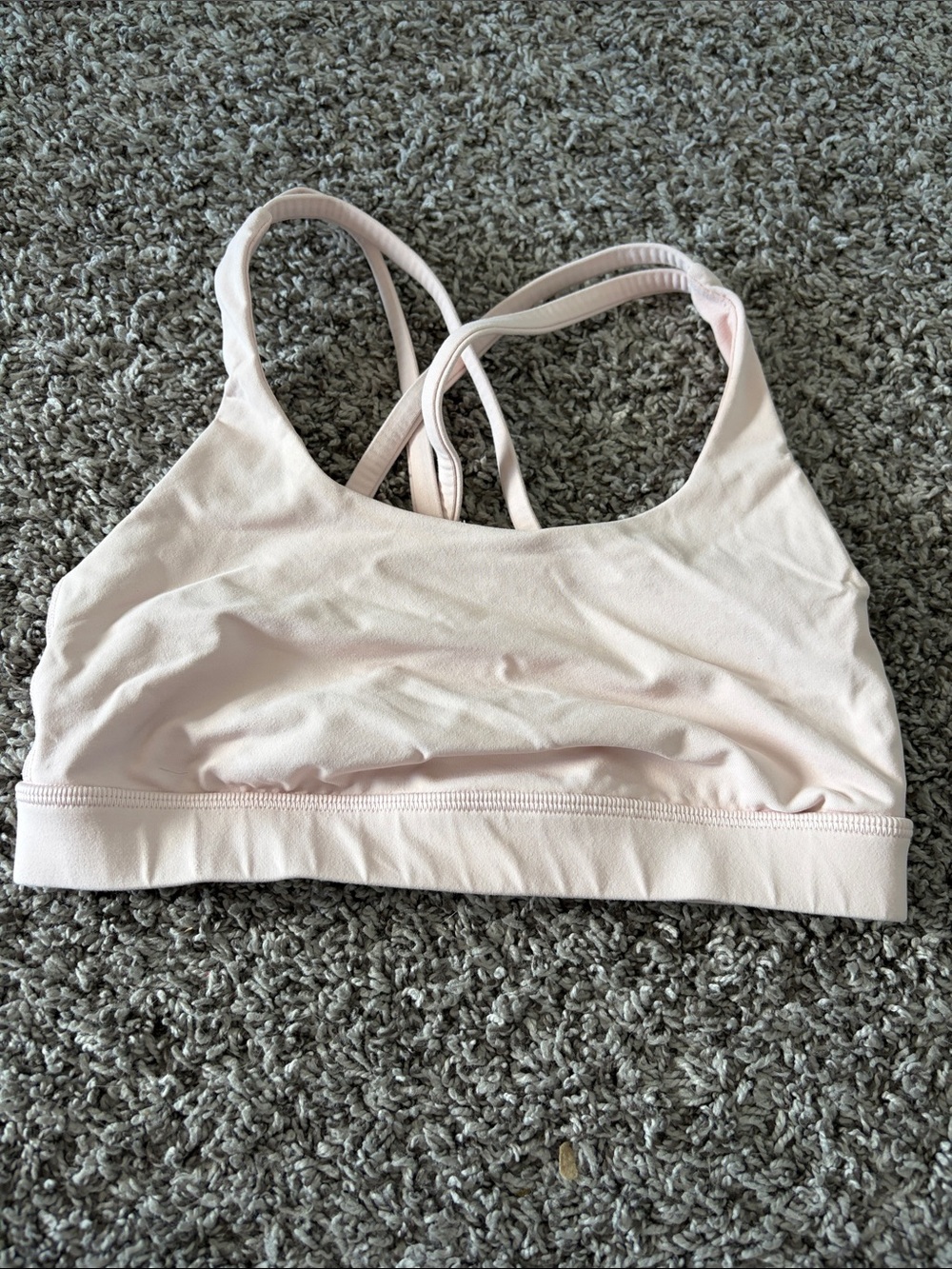 lululemon athletica Light Pink Strappy Sports Bra